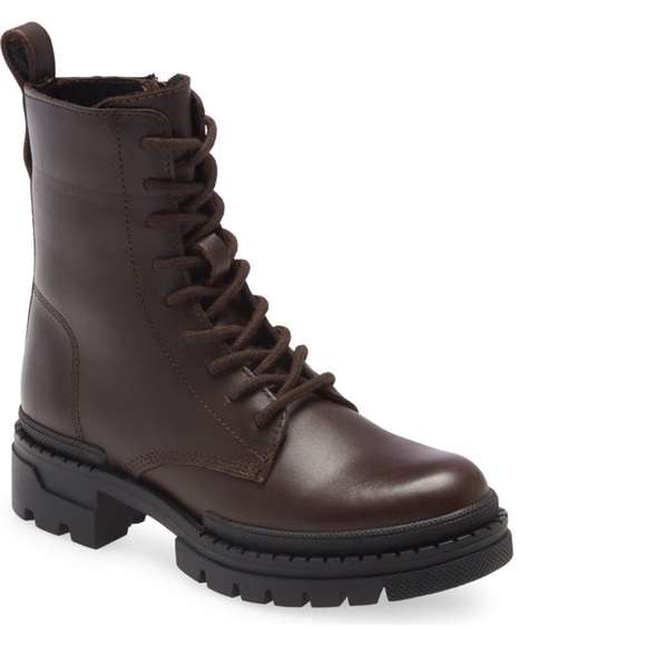 Steve Madden Jamisyn Lace Up Combat Lug Boots NEW​​​​​ - Picture 2 of 9